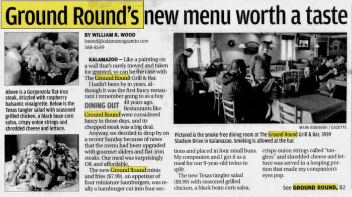 Ground Round - Oct 24 2008 Article